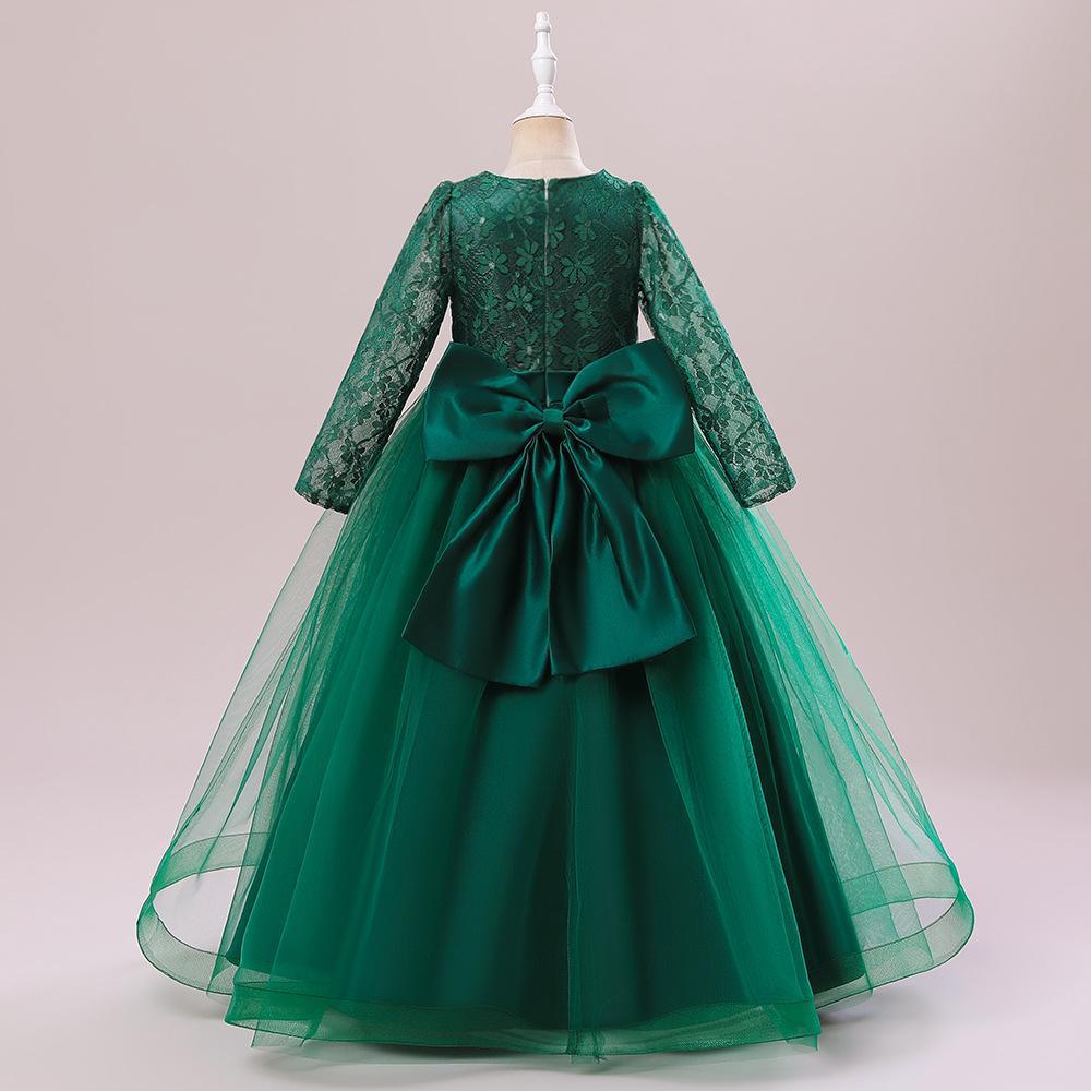 4-14 Jahre Tüll Spitze Blumenmädchen Kleid Kostüm Kinder Braut Ballkleid Prinzessin Kleid für Mädchen Hochzeit Party Erstkommunion Kleid