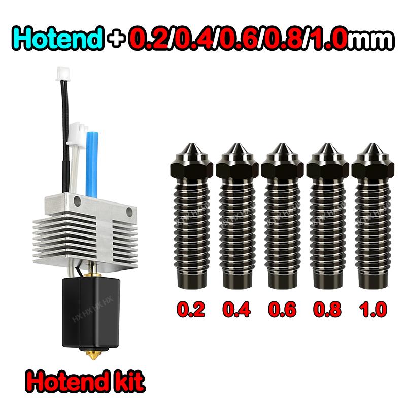 For Elegoo Neptune 4 Plus/Neptune 4 Max 3D Printer Print Head 24V 80W Hotend Kit Ceramic Heating Rod Extruder Head Nozzle