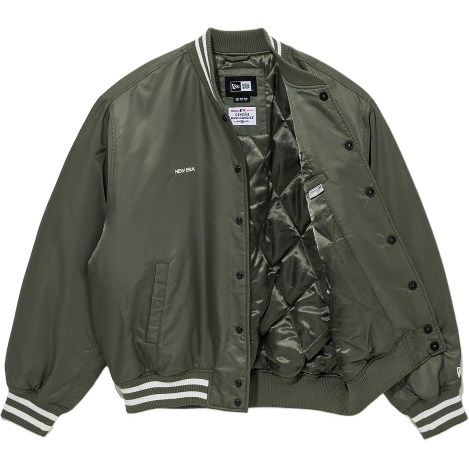 New Era FW25 MLB Nylon Stadium Jacket Series New York Yankees Loose Short Arched Home Letter Single-Breasted Casual Simple Long Sleeve Jacket 14742036