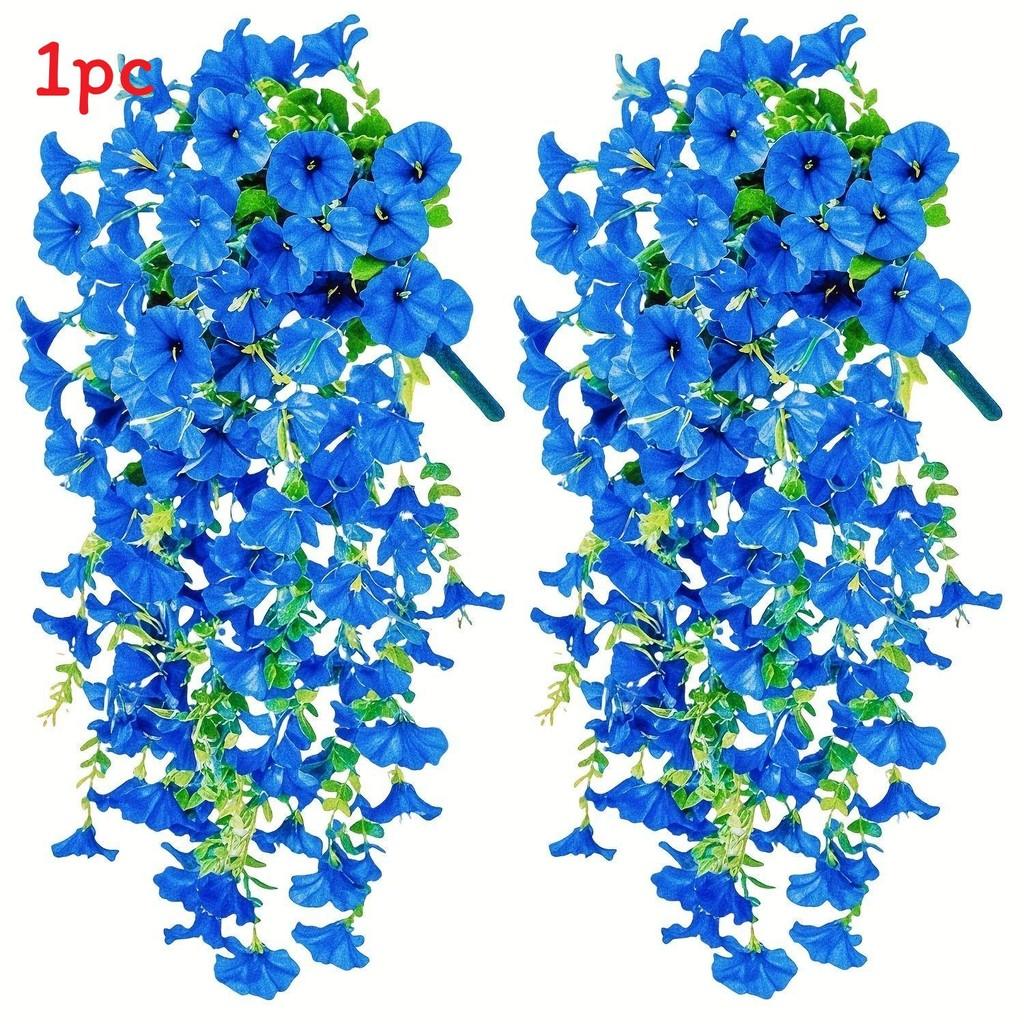 Artificial Ipomoea Nil L Roth Flower Wall Hanging With Plastic And Silk Materials For Garden And Event Decor