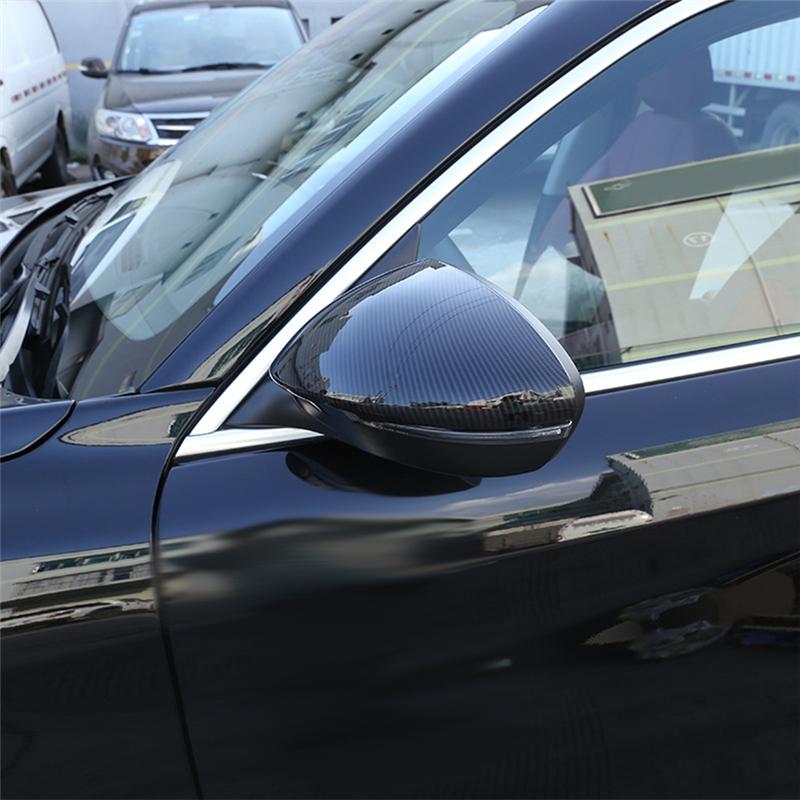 For Maserati Grecale   Car Rearview Cover Side Mirror Trim Decorate Sticker Parts Accessories (ABS Carbon Fiber Pattern)