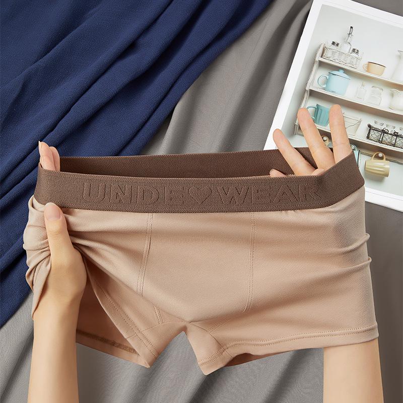 3pcs Men's Underwear Retro Men's Flat Leg Pants Mid Waist Comfortable Breathable Square Leg Pants Boxer Brief