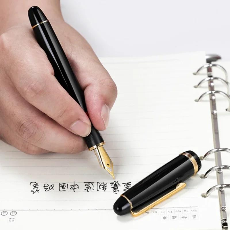 1/5 PCS JINHAO X350 Fountain Pen Calligraphy Metal Writing Ink Pen Golden EF F Nib Business Office School Supplies Stationery
