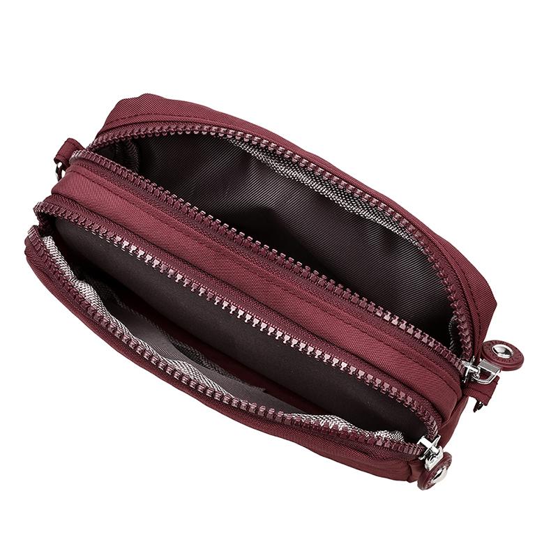 Fashion Portable Women Makeup Bag Coin Purse Three Zipped  Wallet Big Capacity Phone Pouch