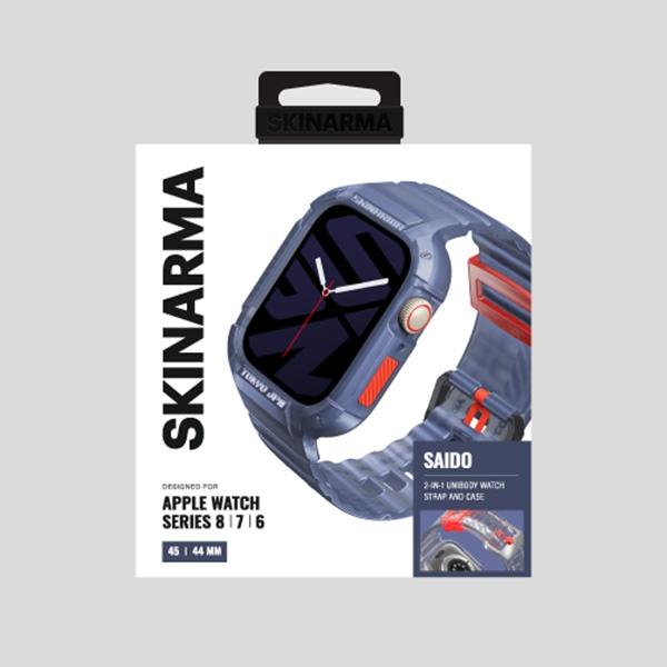 Skinarma Pasek+Etui Saido 2In1 Apple     Watch 45/44Mm Ciemno Niebieski/Dark Blue