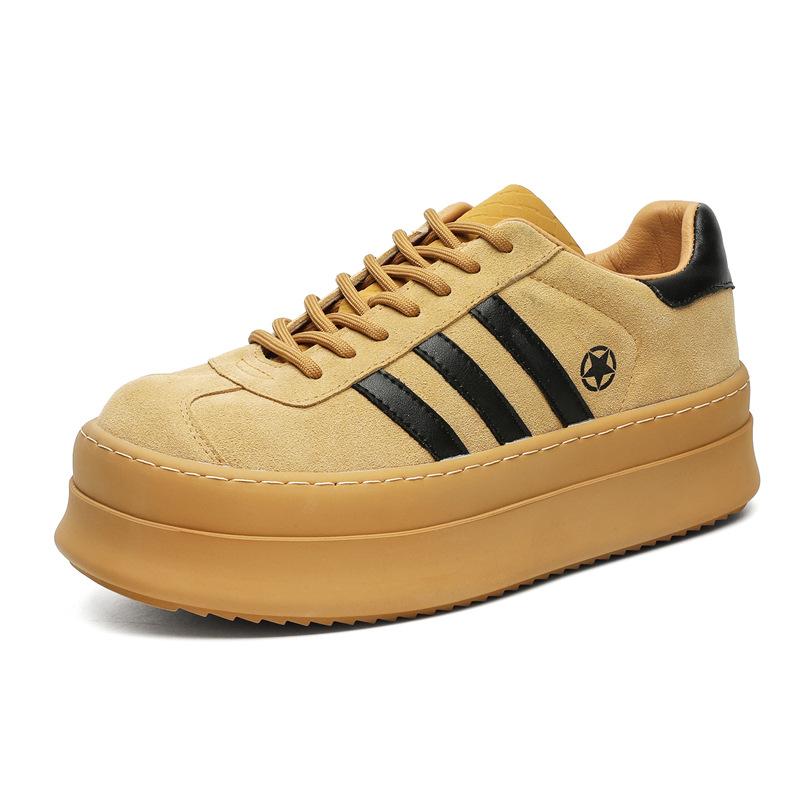 New dark high street style low-top board shoes thickened sports thick-soled niche design trendy shoes