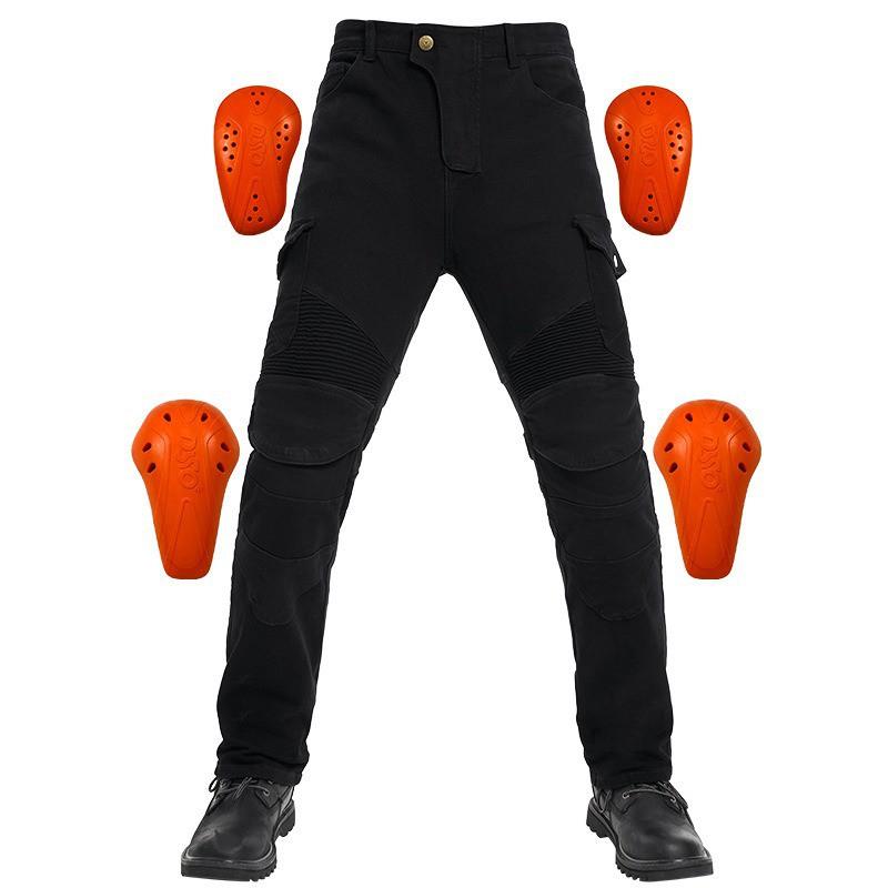 Motorcycle Riding Jeans With CE Level 2 Armor Protection Elastic Stretch Safety Pants Men Women Small