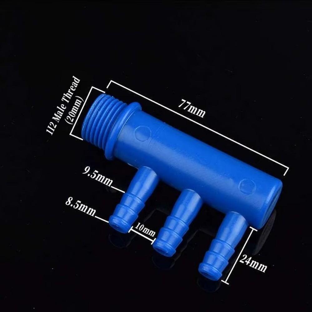 Plastic Male Thread Water Divider Y Type Barbed Port Hose Splitter 9mm 3-Way 4-Way Manifold Distributor Barb Fitting Connector