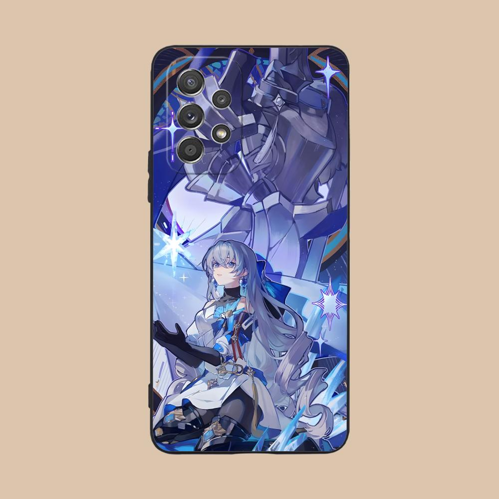 

HSR Bronya Matte TPU Mobile Phone Case for Samsung Galaxy M55 54 42 35 34 33 32 23 22 15 14 13 12 F55 5G Colorful Cover Galaxy F04
