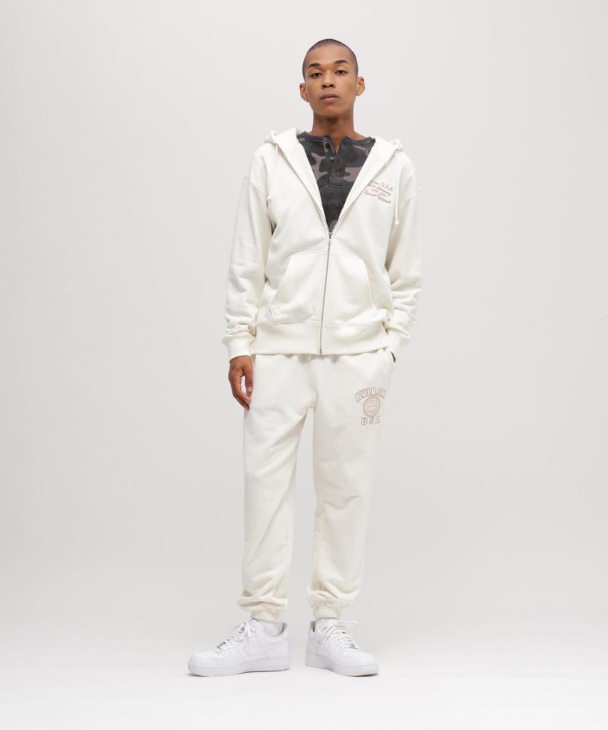AVIREX 50th VARSITY PARKA men's 2XL off white 783-5231006