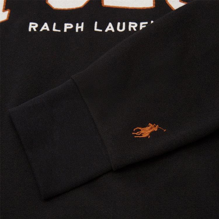 Polo Ralph Lauren Solid Color Hooded Pullover Casual Sweatshirt Men sweatshirt Black 710917886-006