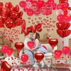 Link LOVE Letter Foil Balloon with Heart Balloons and Petals For Wedding Valentine's Day Anniversary Birthday Party Decoration