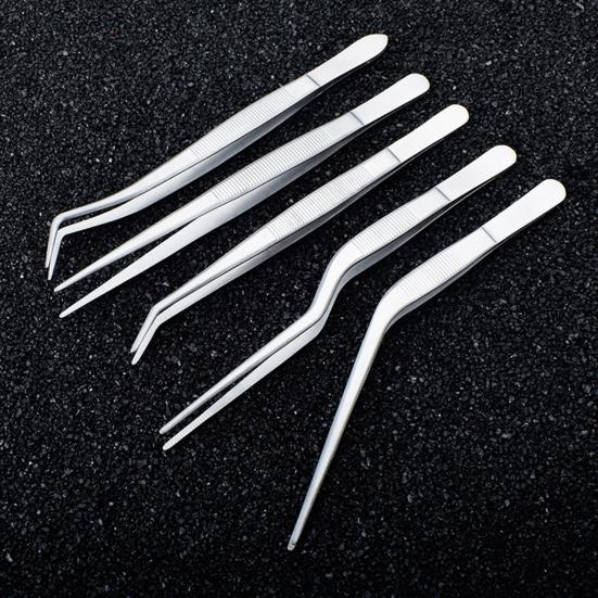 5 Pcs Kitchen Tweezer Tongs Stainless Steel Food Tongs Professional Chef Tweezers Set for Precise Gripping