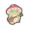 Brooch Pin, Frog Mushroom Design Lapel Pin, Enamel Glaze Bright Color Badge with Standard Safety Pin, Versatile Badge for Clothing Bags Hats Shoes
