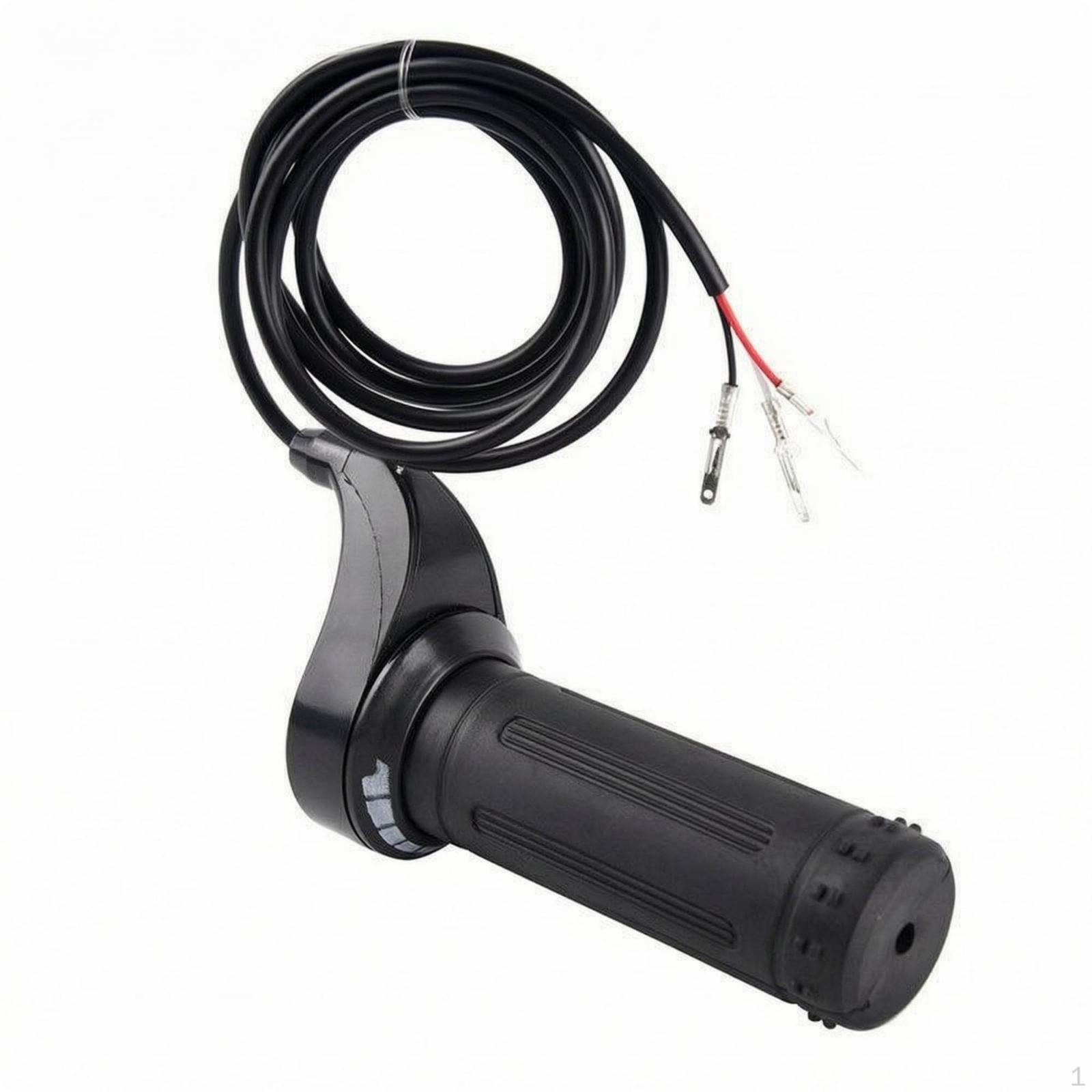 Elektrický bicykel Plynová rukoväť 24V 36V 48V Twist Rukoväť Trojdrôtová black