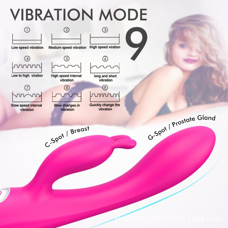 G Spot Couple Vibrator with Heating Function Clitoris G-spot Stimulation Waterproof Dildo with Vibrations Dual Motor Stimulator for Women Couple Fun