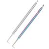2pcs B6 Lash Perm Lift Tools Curved Tip Short Comb Stainless Steel Lash Separation Rod