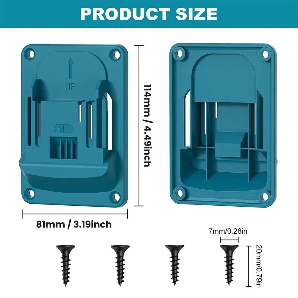 Wall Mount Electric Tool Holder For Makita 18V Wall Power Mount Storage Battery Bracket Fixing Newest Drill Holder Slots St D0Q8
