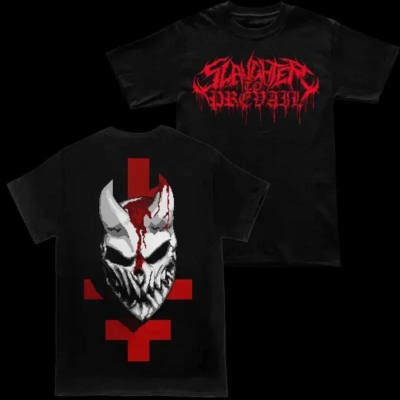 Russian Deadcore Band SLAUGHTER TO PREVAIL Graphic Print T-shirts Men Women Cotton Loose Casual Short Sleeve Street Harajuku Tee