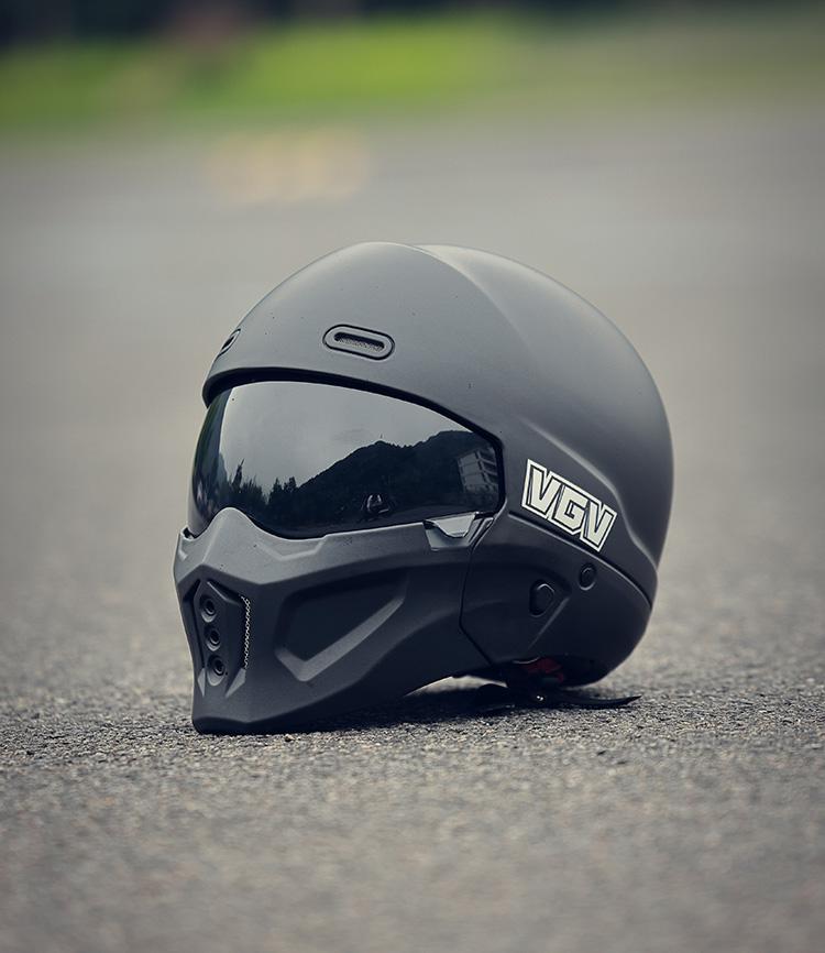 Scorpion Retro Full Motorcycle Helmet Unisex All-Season Universal Cruise Comfortable Breathable Men's And Women's Retro Helmet