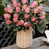 1Pc DIY Rattan Hand Woven Pot Vase Flower Arrangement Home Decor Creative