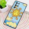 Funny Sun Moon Face Silicone Phone Case For Samsung Galaxy Note 10 Pro S26 S25 S24 S23 S22 S21 Plus S25Ultra Capa Cover