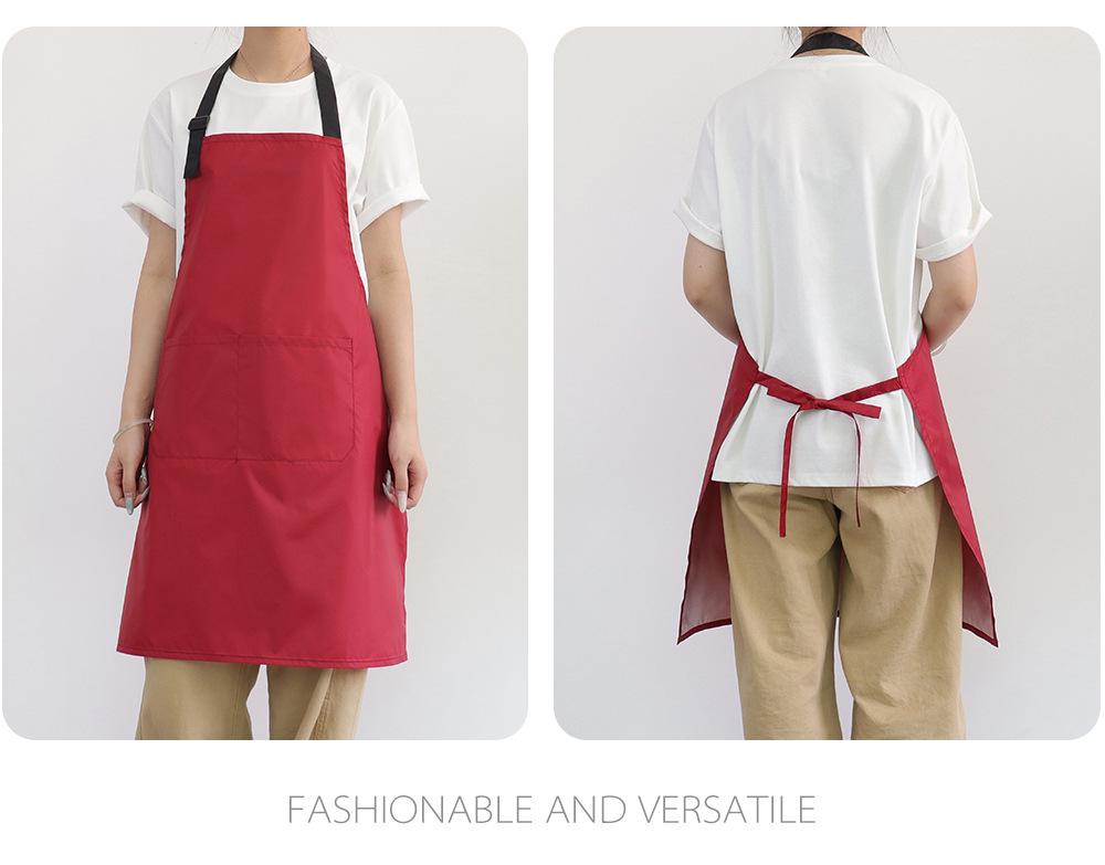 New Style Stain-Proof Neck Apron: Ultra-Thin, Custom Logo, Perfect for Kitchen, Painting, and Catering.