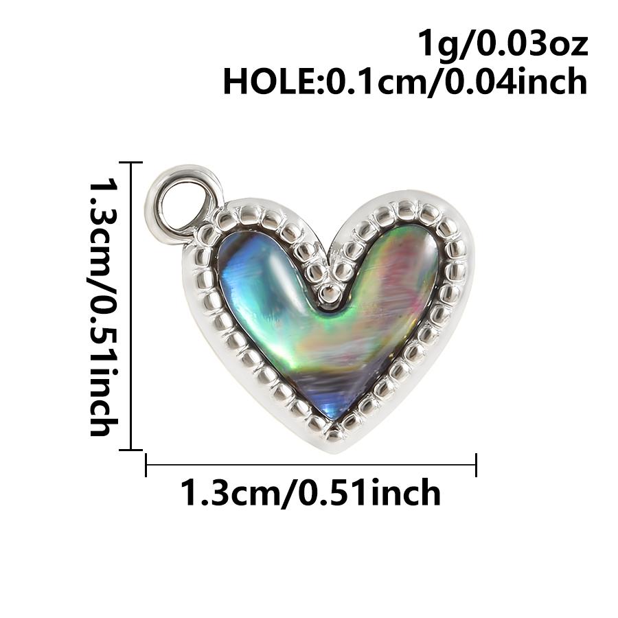 

2pcs Real Natural Abalone Shell Pendant Big Cross Sunflower Round Stainless Steel Heart Charms For Jewelry Making Supplies Bulk