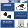 Xiatiaosann 4Pcs 50A Battery Connector Quick Connect/Disconnect 600V 6 12