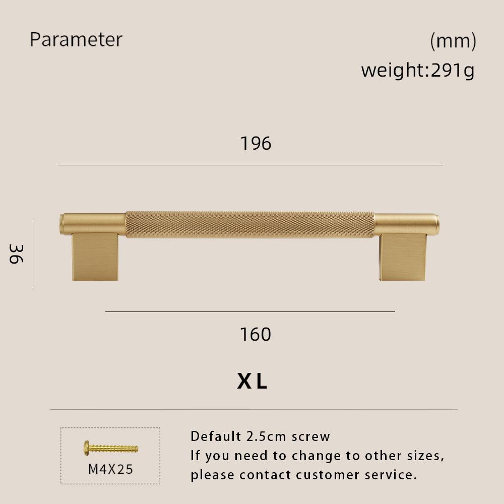 Dooroom Solid Brass Knurled Cross Diamond Cut Pattern Modern Cabinet Refrigerator Door Pull Drawer Knobs Hardware Handles