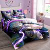 Japanese Famous 3D Anime Jujutsu Kaisen Satoru Gojo Christmas Gift King Twin Double Child Bedding Set Microfiber Duvet Cover Set