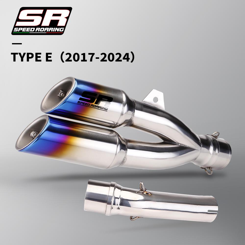 For Rebel 500 300 CM500 CM300 CMX500 CMX300 2017 - 2023 Motorcycle Exhaust Pipe Escape Moto