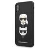 Etui Do iPhone X Karl Lagerfeld Saffiano Karl&Choupette Czarne