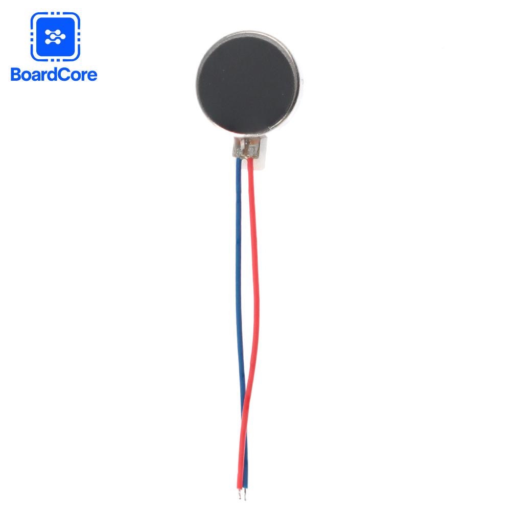 5 Stück Mikro-Vibrationsmotor 3V 12000 U/min Flacher Münzknopf-Typ DC-Vibrationsmotor 1027 1030 für Mobiltelefon Pager Tablet