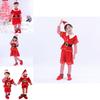 Fashionable Christmas Elf Outfit With Santa Belt Toddler Cosplay Costume
