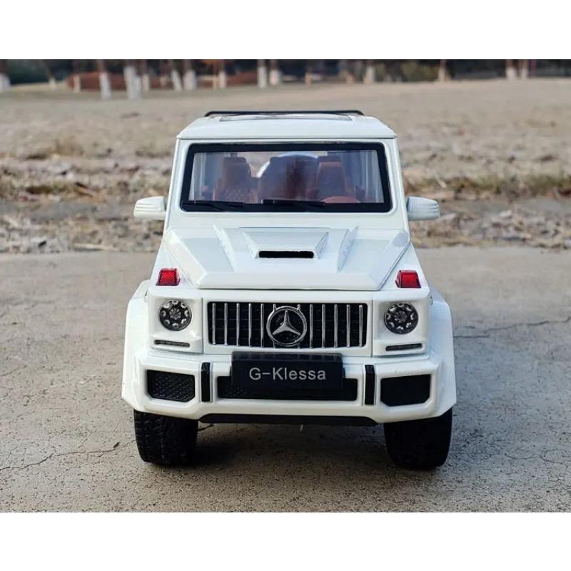 1/24 Benz G63 SUV Model auta ze slitiny Diecast & Hračka Kovové terénní vozidlo Model auta Simulace Zvuk Světlo Sběratelská hračka Dárek