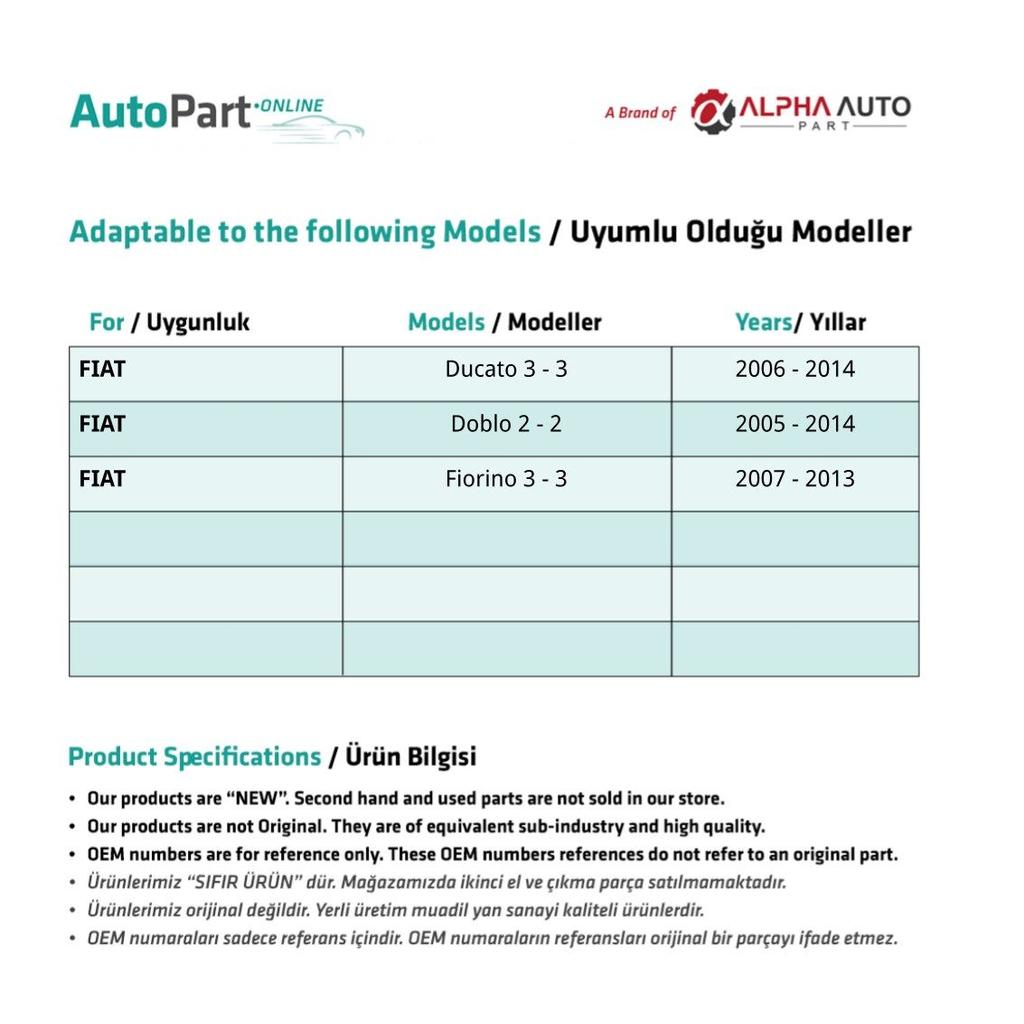 Window Switch Opening Cover 3-Piece for Fiat Doblo