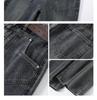 Women's Blue-Gray High-Waisted Wide-Leg Jeans - 2025 Spring Retro Casual Style