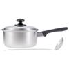 Wahei freiz Tsubame Sanjo One Hand Pot 18cm Ladle Included Lid Included Stainless Steel Compatible Tsubame Sanjo IH/Gas EM-014
