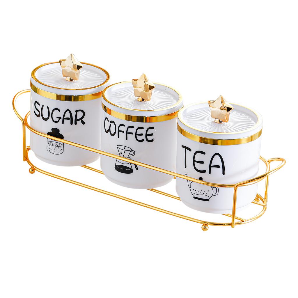 Plastic Sealed Storage Jar with Lid Moisture-proof Sugar Storage Tank Internet Celebrity Tea Can Premium Sense Household Bean Storage Tank