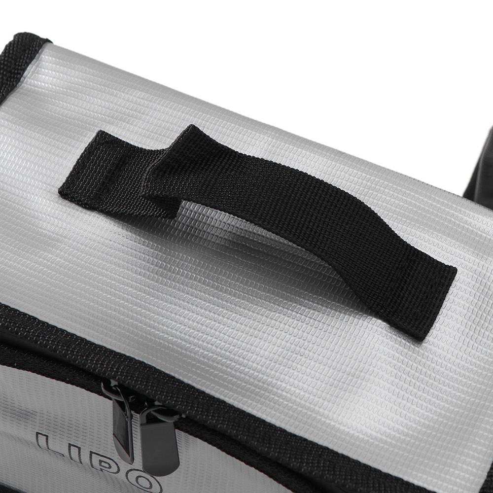 Portable Lipo Safety Bag Waterproof Explosion-Proof Battery Fireproof Handbag Double Zipper Top Handle Lipo Protective Case
