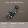 SmallRig Metal Phone Holder with Cold Shoe Mount Phone Support for DJI RS 3 /RS 3 Pro/ RS 3 Mini /RS 4Pro/RS 4 w Cold Shoe 4382