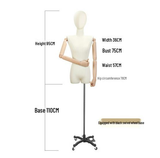 

Манекен женский из массива дерева в корейском стиле с плоскими плечами для демонстрации