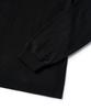 GAINSBORO Serif Baseball Logo Cutout Long Sleeve_Black