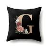 Polyester Pillowcase Home Car Decoration Printing Pillowcase 26 English Letter Cushion Cover