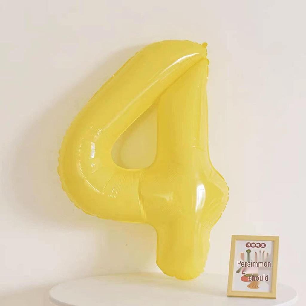 40-Inch Cream Number Balloon for Kids' First Birthday Party Decoration
