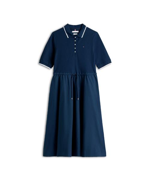 TOMMY HILFIGER Mix Polo Midi Dress (T22G0Tdr002Wt1C1G)
