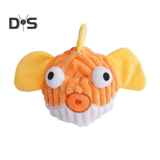 

Игрушка для жевания, устойчивая к укусам собак, плюшевая кукла из мультфильма, интерактивная игрушка для собак с мячом внутри, пищащие игрушки для собак жёлтый