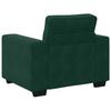 3 Piece Sofa Set with Cushions Dark Green Velvet