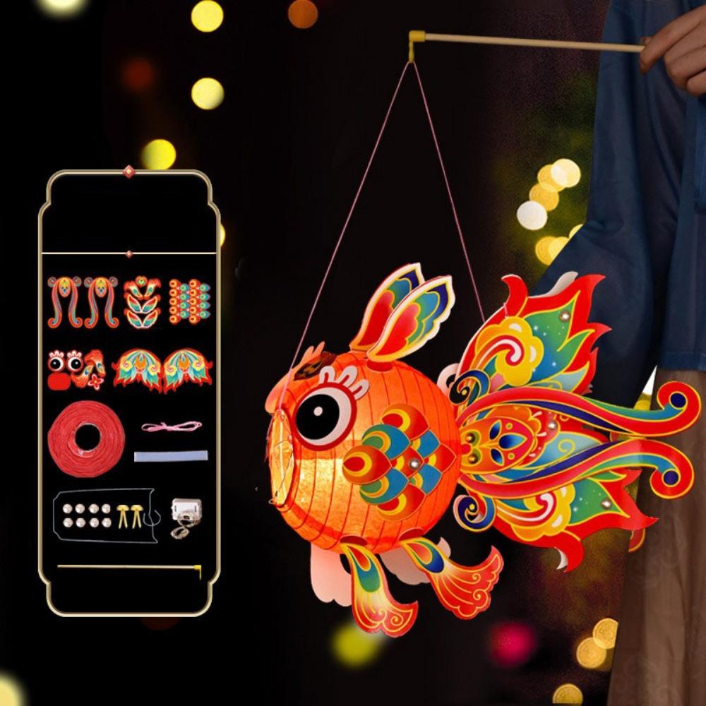 Hand Made Middle Autumn Festival Lantern Glowing Children's Handheld Lantern  Festival Decoration